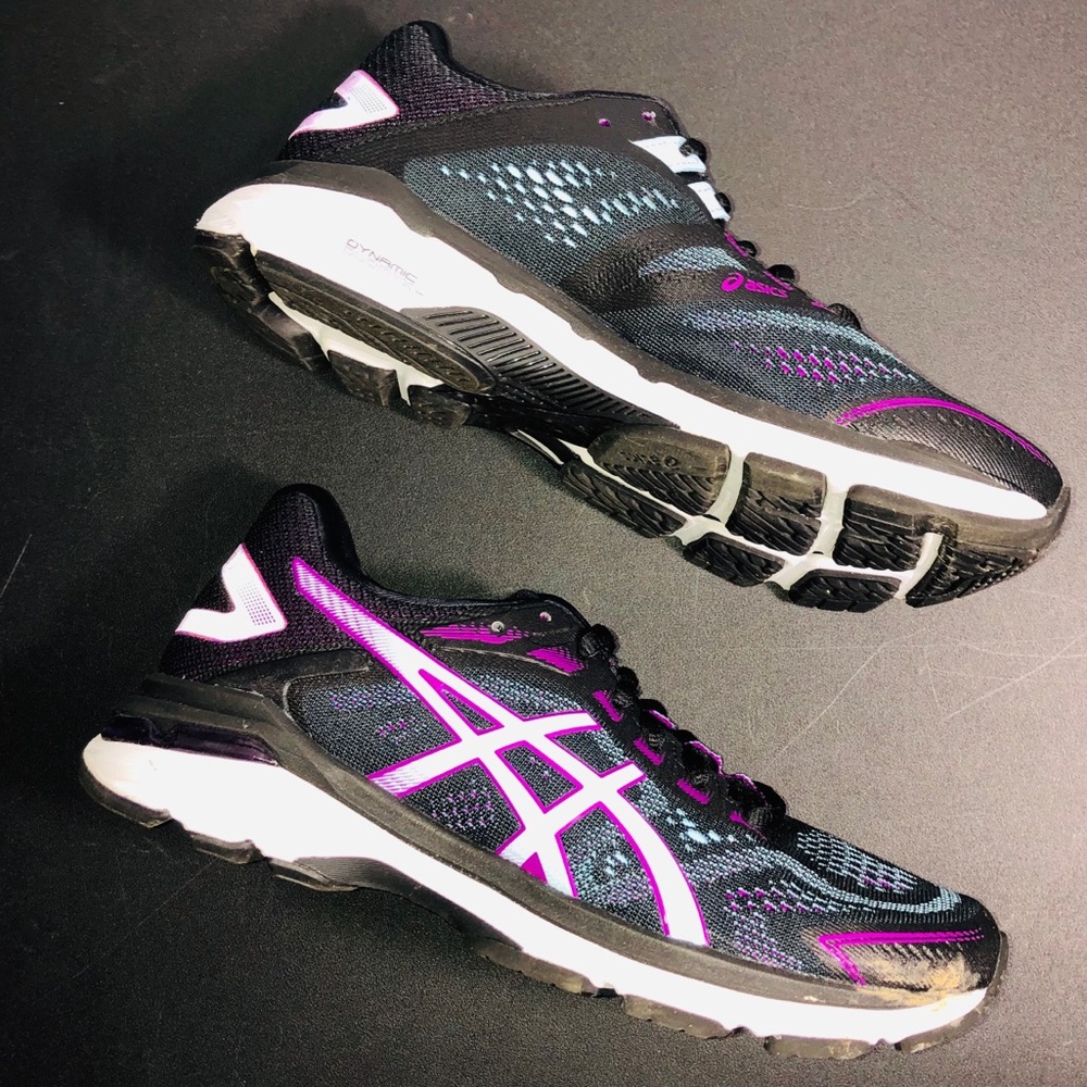 ASICS Womens GT-2000 7 Running Shoe Black Skylight - Picture 2 of 8